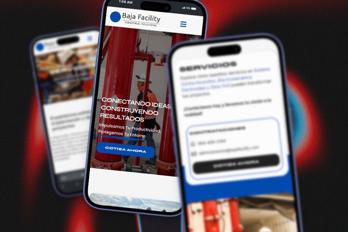 Baja Facility responsive website design